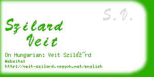 szilard veit business card